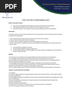 SACE Code of Professional Ethics Overview | PDF | Teachers | Profession