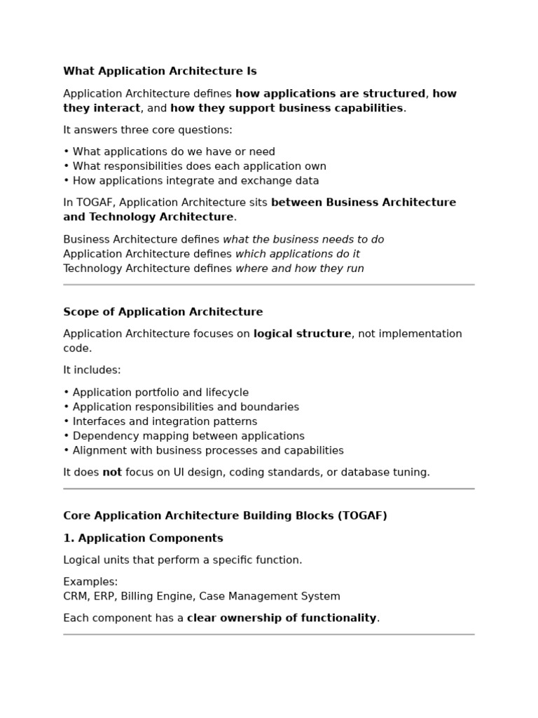 Application Architecture Is | PDF | Enterprise Resource Planning ...