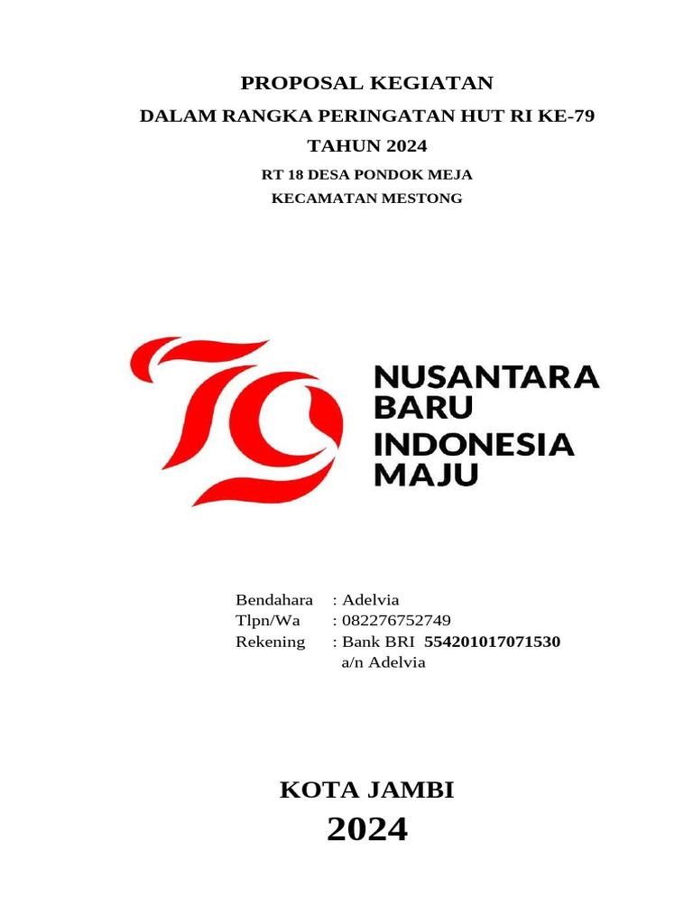 Proposal Kegiatan 2024 | PDF
