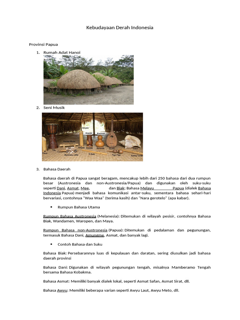 Kebudayaan Derah Indonesia | PDF