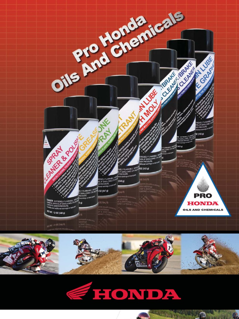 Brochure 2008 Honda Oil and Chemicals Motor Oil Transmission
