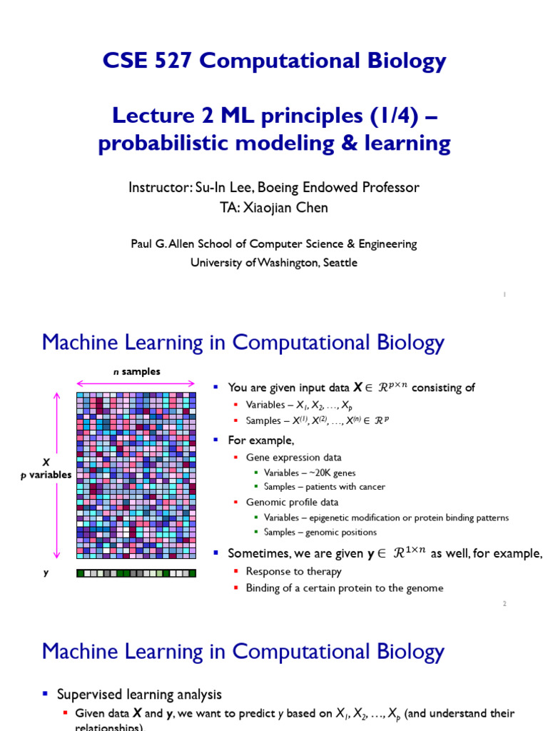 Lecture2 - Probabilistic Models | PDF | Machine Learning | Regression ...