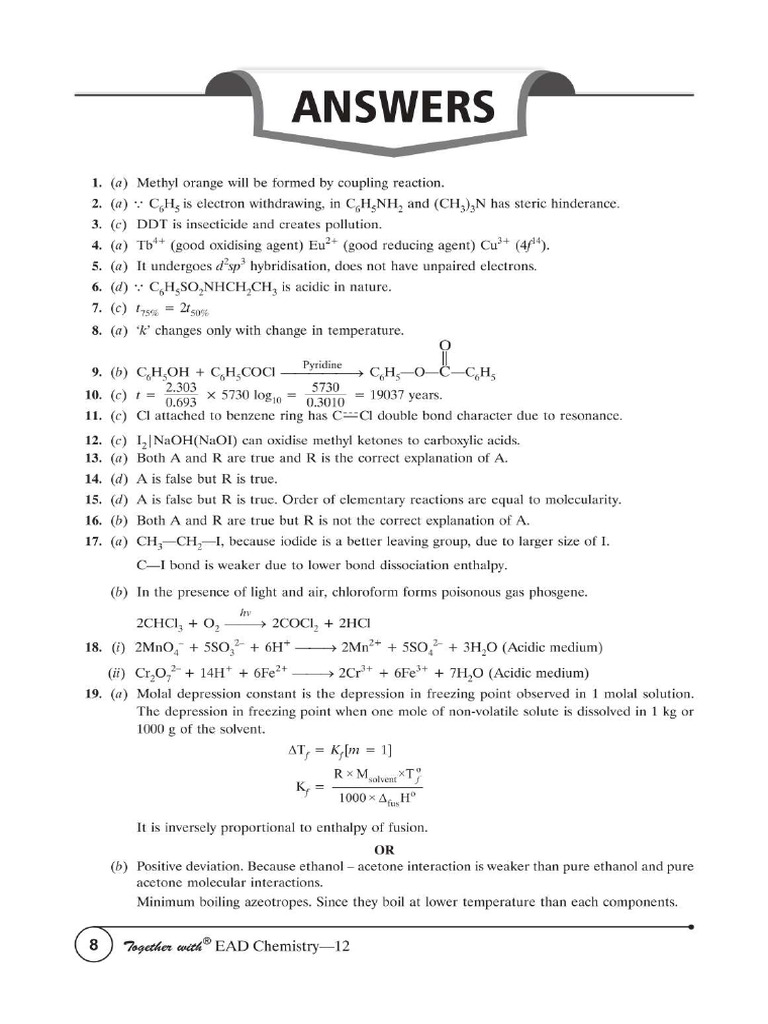 Answer Key 23 | PDF