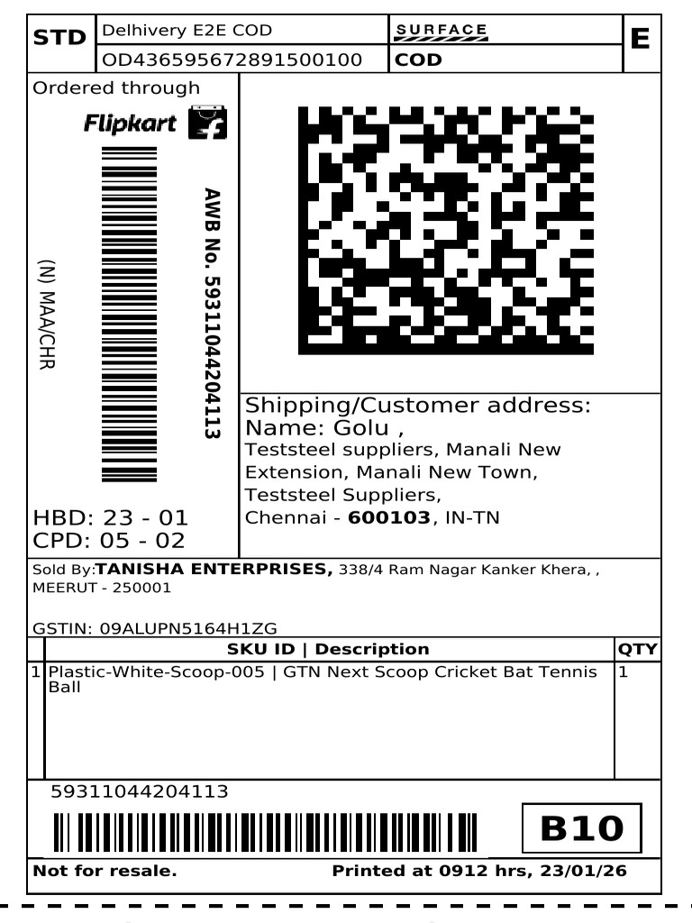 Flipkart Labels 23 Jan 2026-09-12 (Cropped) | PDF