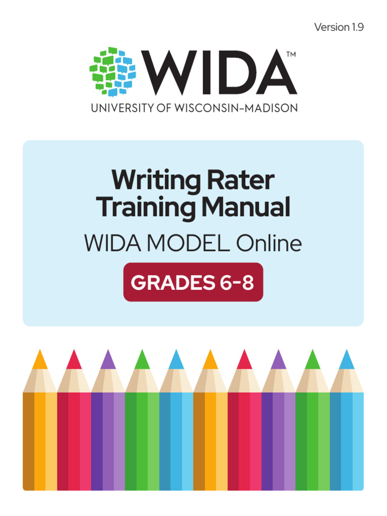 Writing Rater Training Manual - MODEL Online 6-8 | PDF | Sentence ...