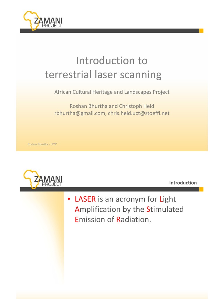 Terrestrial Laser Scanning Basics | PDF | Laser | Image Scanner