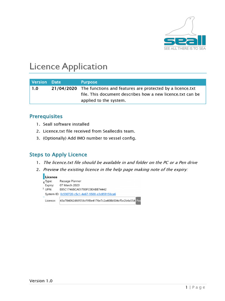 02 Apply Licence | PDF