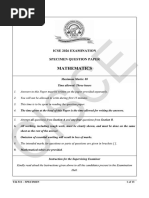 Chemistry 2026 Specimen | PDF