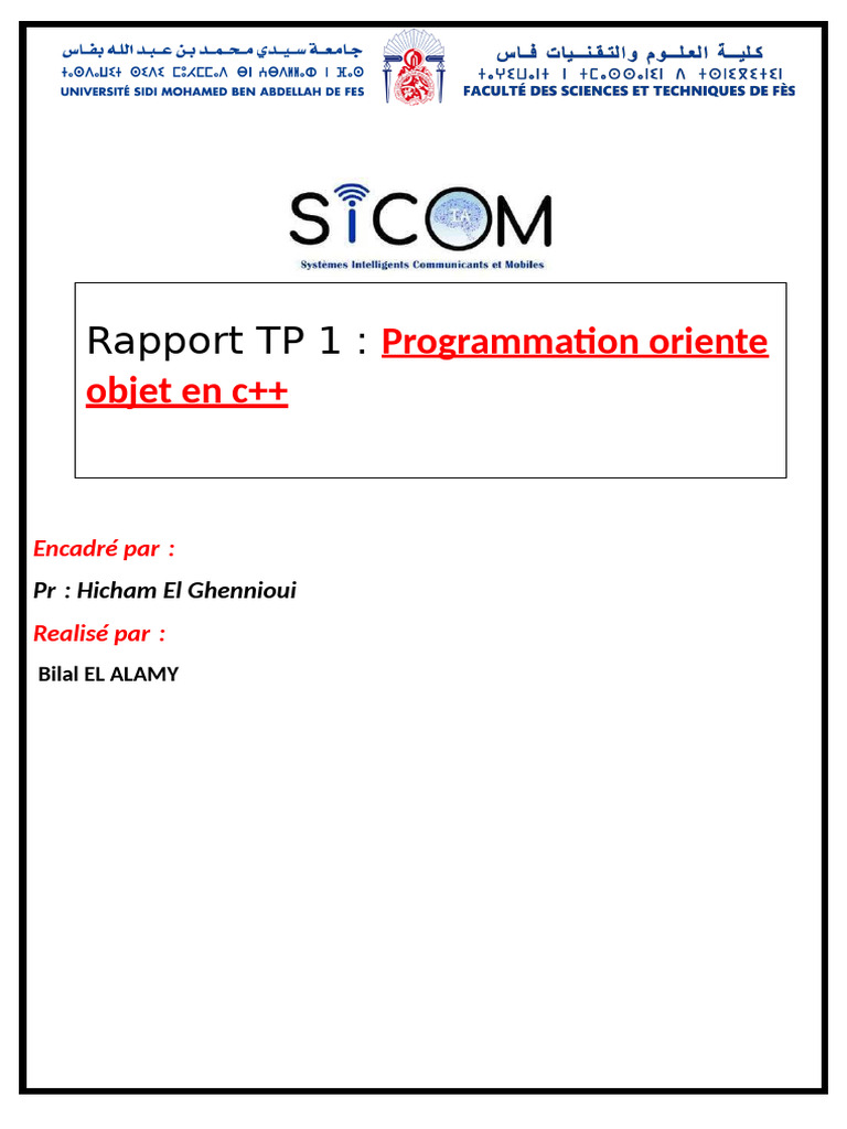 TP CPPcomplet | PDF | C ++ | Programmation informatique