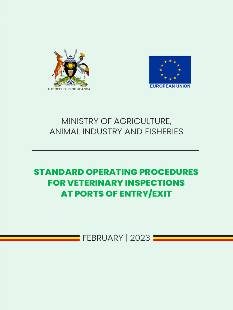 Standard Operating Procedures For Veterinary Inspections at Ports of ...