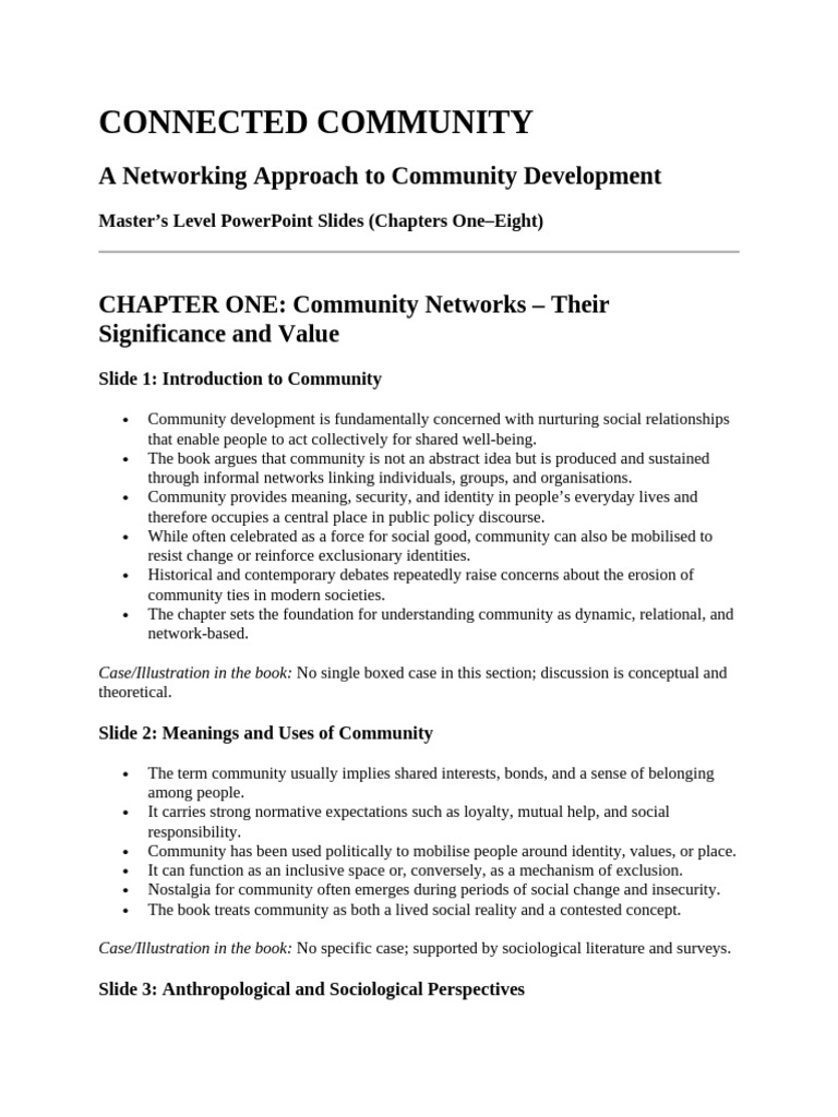 Connected Community | PDF