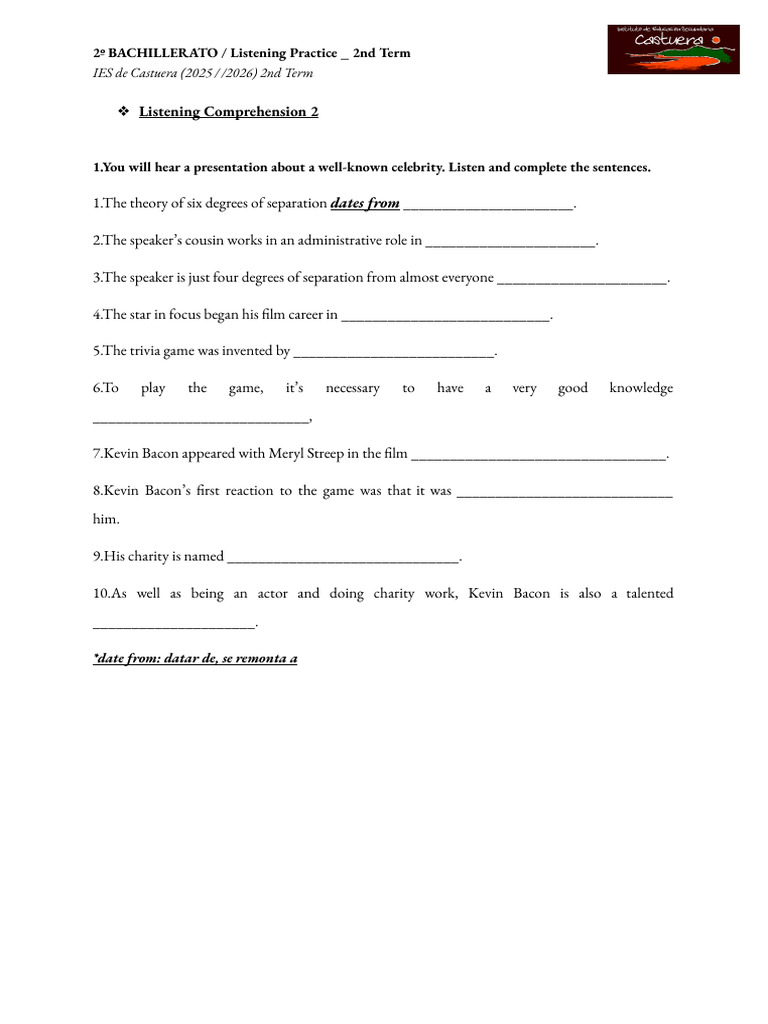 Listening Practice - 1 | PDF