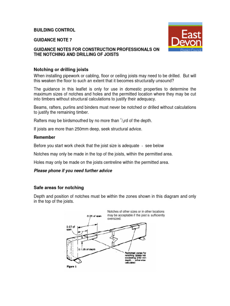 bc-guidancenote7-notchingofjoists | PDF | Civil Engineering