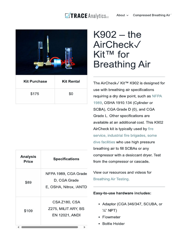 BA Sample Test Kit | PDF