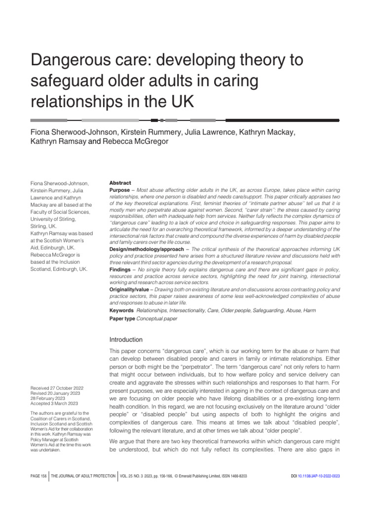10-1108_JAP-10-2022-0023 | PDF | Domestic Violence | Caregiver