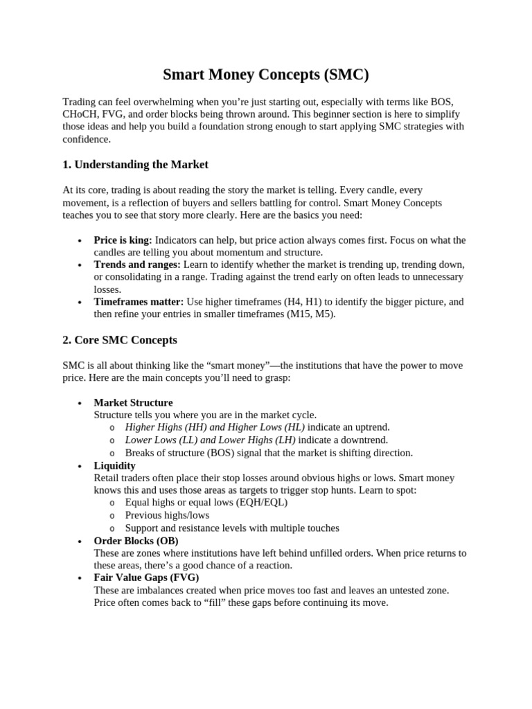 Mastering SMC Entry Strategies | PDF | Market Liquidity | Financial Markets