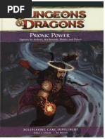 D&D 4e - Psionic Power