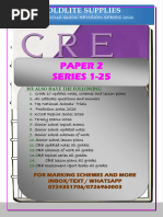 KCSE 2025 CRE Paper 1 Questions | PDF
