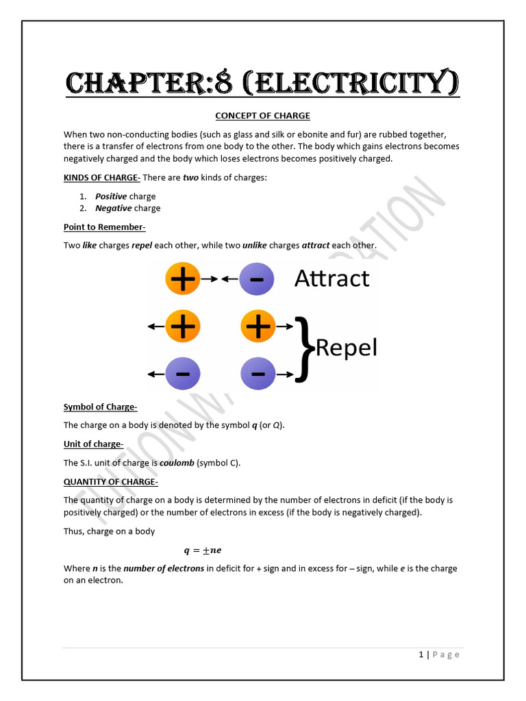 Demo Notes | PDF | Electrical Resistance And Conductance | Electric Charge