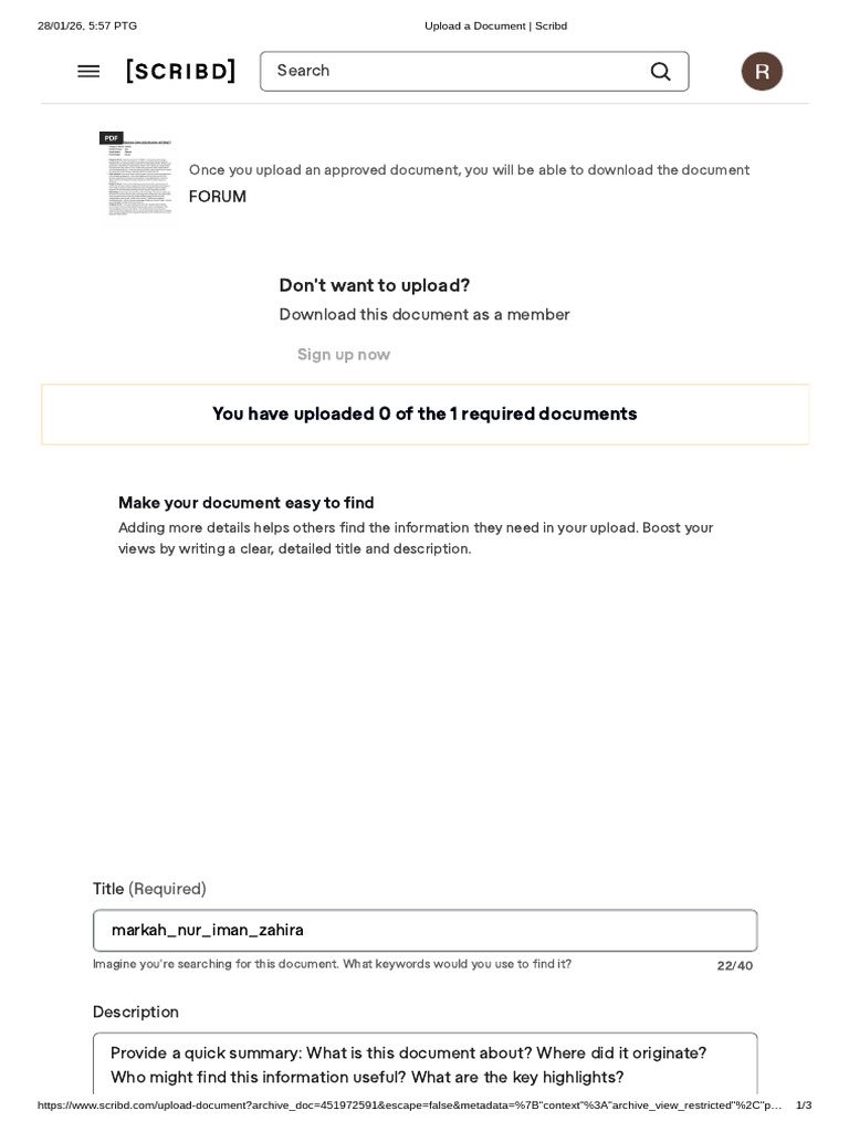 Upload a Document _ Scribd | PDF | Scribd