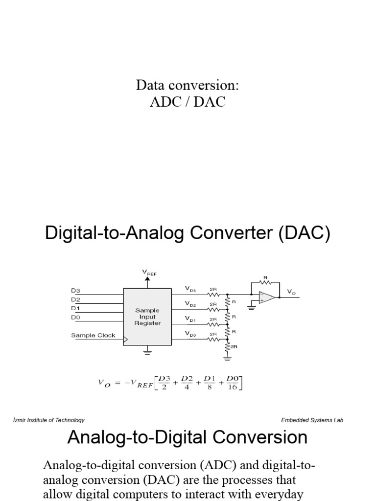 Data Conversion: Adc / Dac | PDF | Analog To Digital Converter ...