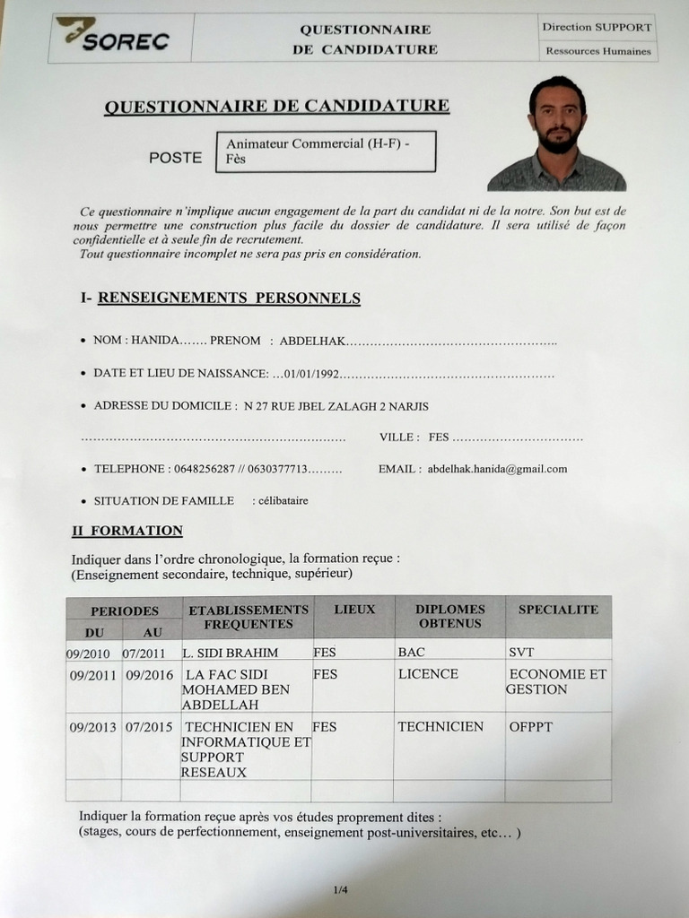 Questionnaire | PDF