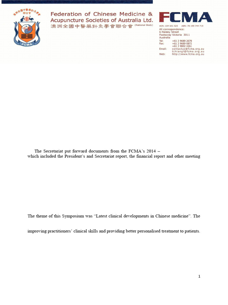 FCMA Newsletter December 2015 | PDF | Traditional Chinese Medicine ...