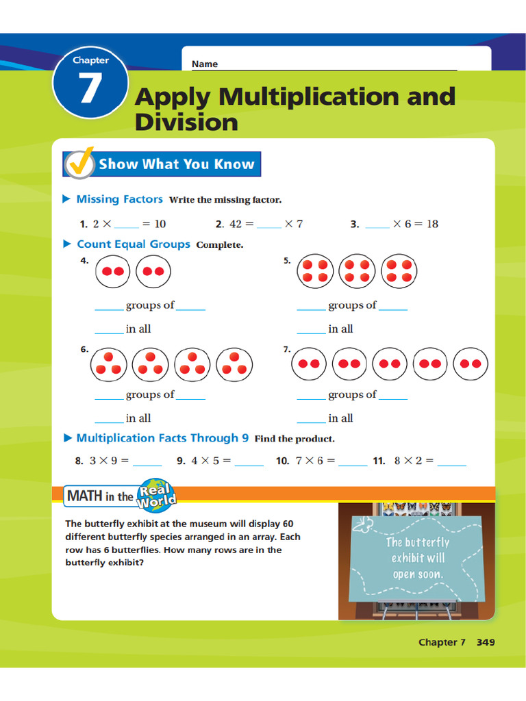 Go Math Grade 3 Chapter 7 | PDF
