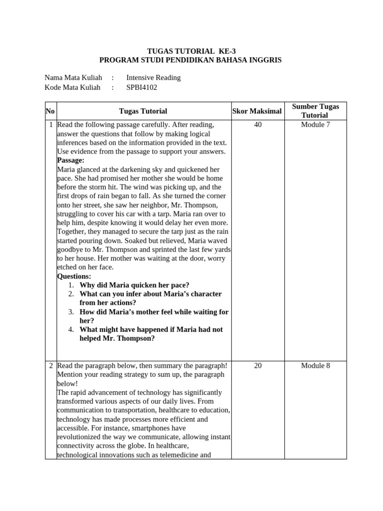Tugas Tutorial 3 Intensive Reading | PDF | Air Pollution