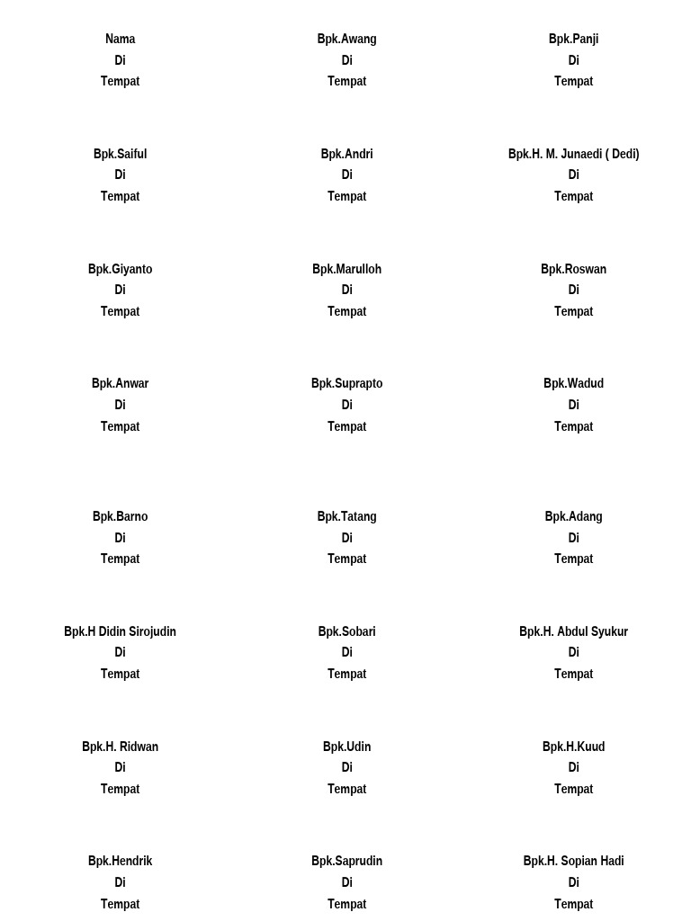 Nama | PDF