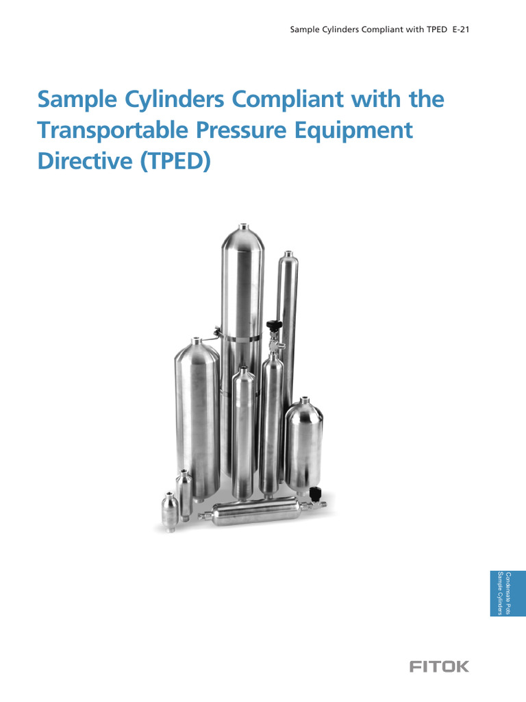 TPED-compliant Sample Cylinders - 230419 | PDF | Pipe (Fluid Conveyance ...
