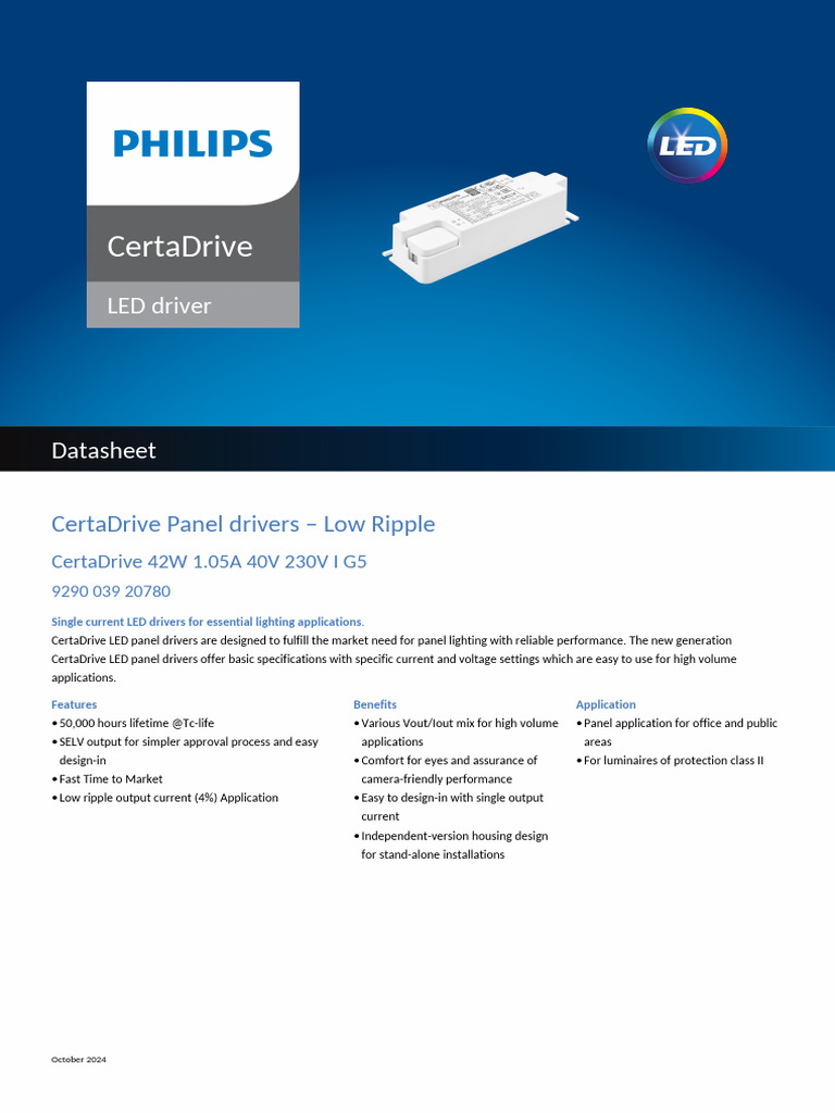 40W G5 Series Driver Datasheet | PDF | Alternating Current | Mains ...