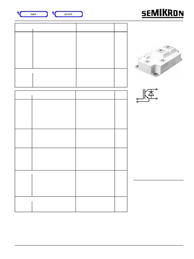 SKM400GA123D Semikron IGBT Modules DataSheet 1 | PDF | Electrostatic ...