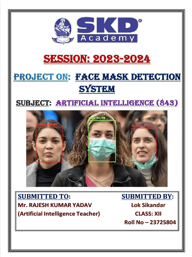 Face Mask Detection Project-1 | PDF | Artificial Intelligence ...