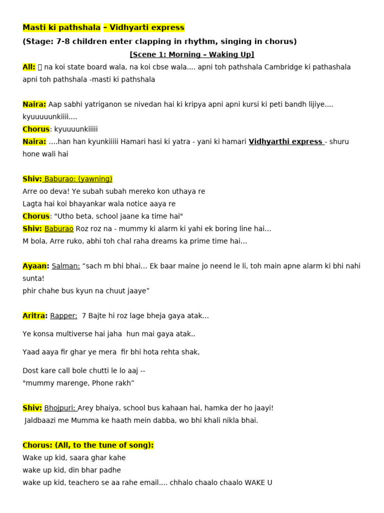 Hasya Kavita - First 3 Pages - Final Shared | PDF