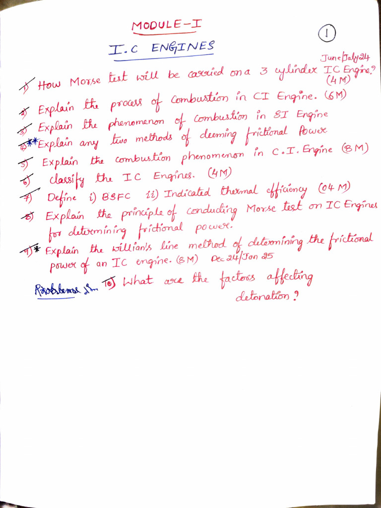 ATD 1st Module I C Engine | PDF | Propulsion | Internal Combustion Engine
