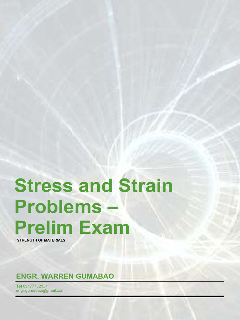 Stress and Strain Problems | PDF | Stress (Mechanics) | Deformation ...