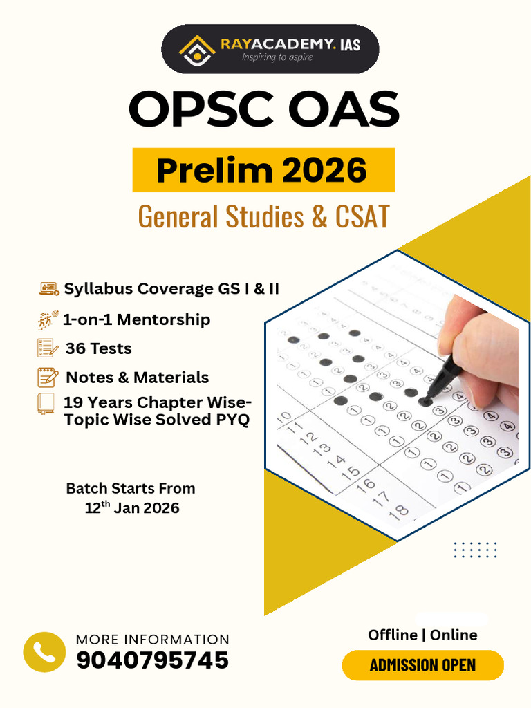OAS Prelim 2026 | PDF | Mentorship | Curriculum