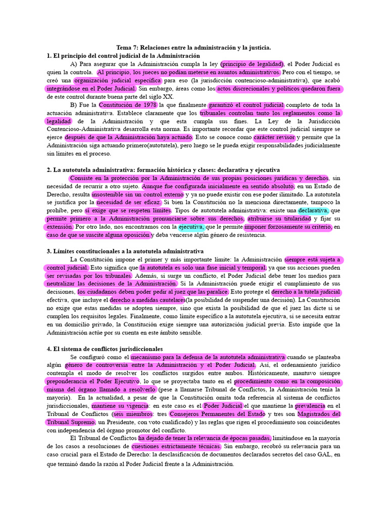 Resumen de Administrativo Temas 7 - 12 | PDF | Jurisdicción | Nulo (ley)