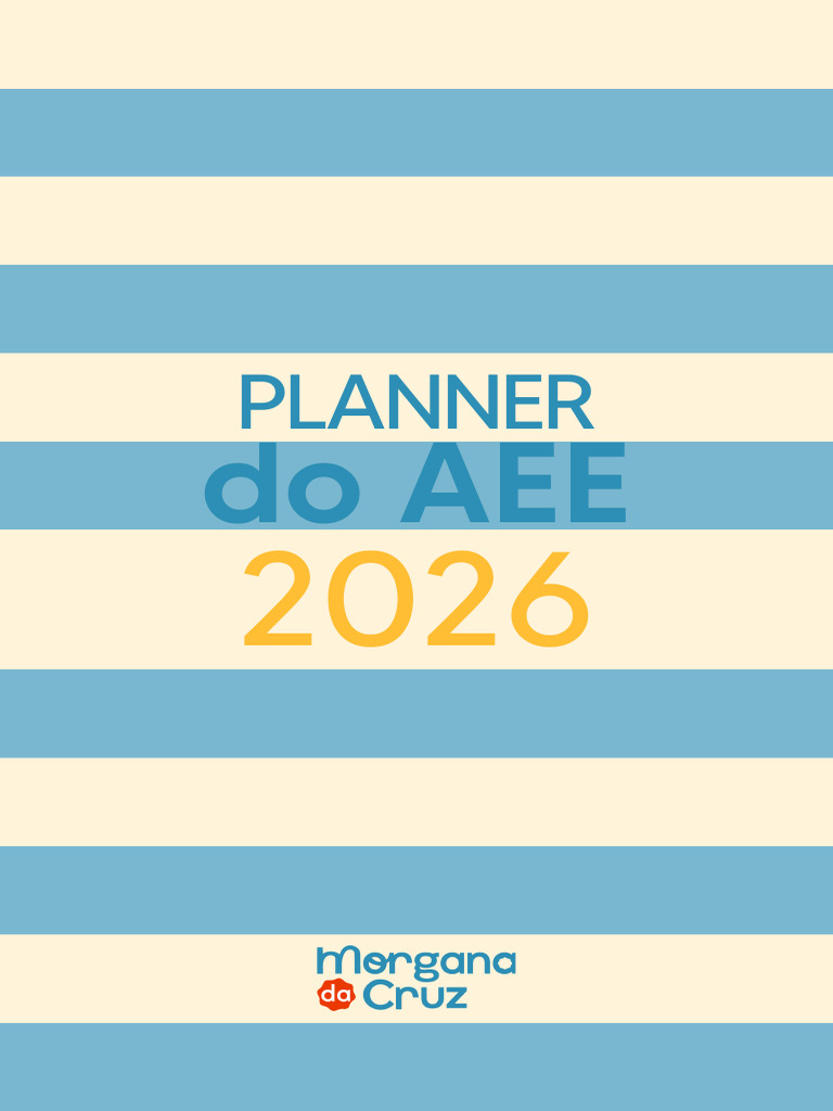 Capa 02 - Planner Do AEE 2026 para Impressão | PDF | Educação Física ...