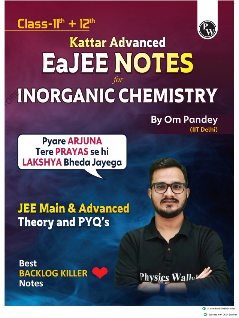 Eajee Inorganic Notes Om Pandey | PDF