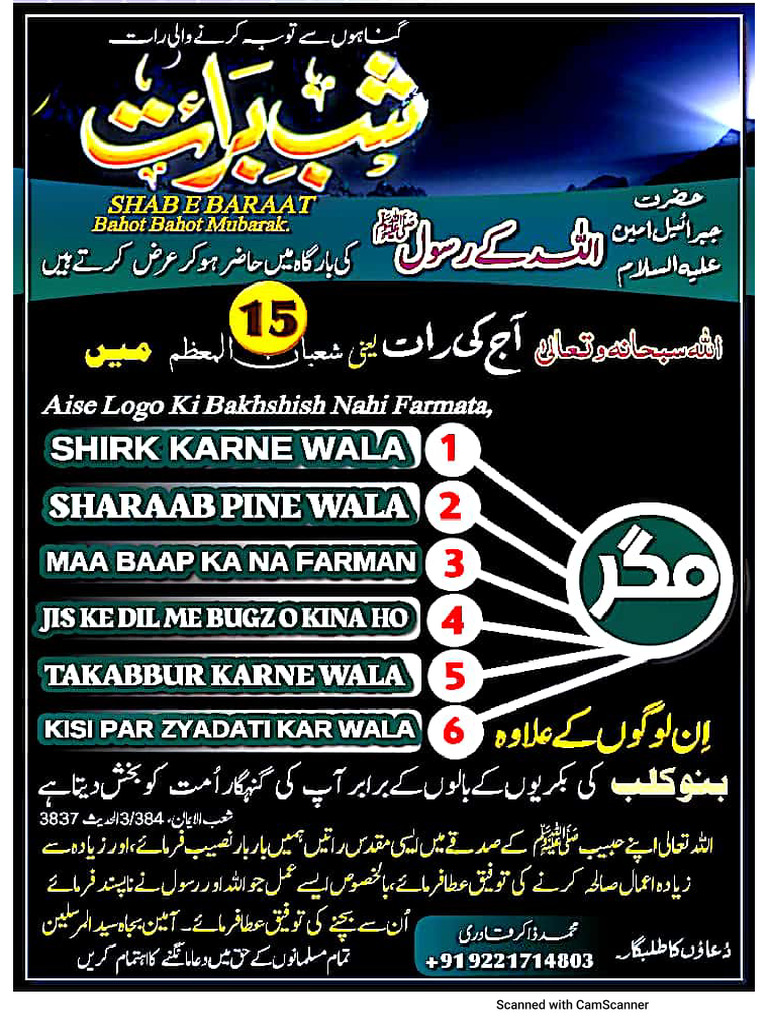 Shab e Baraat 2026 | PDF
