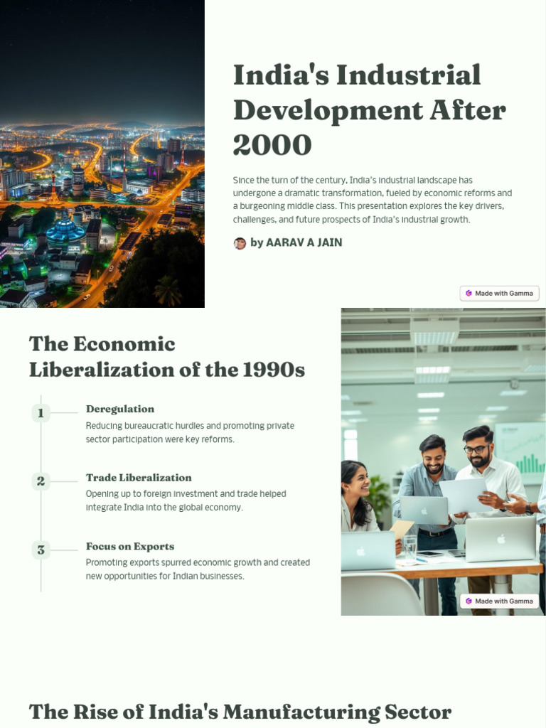 Indias Industrial Development After 2000 | PDF | Infrastructure | Economies
