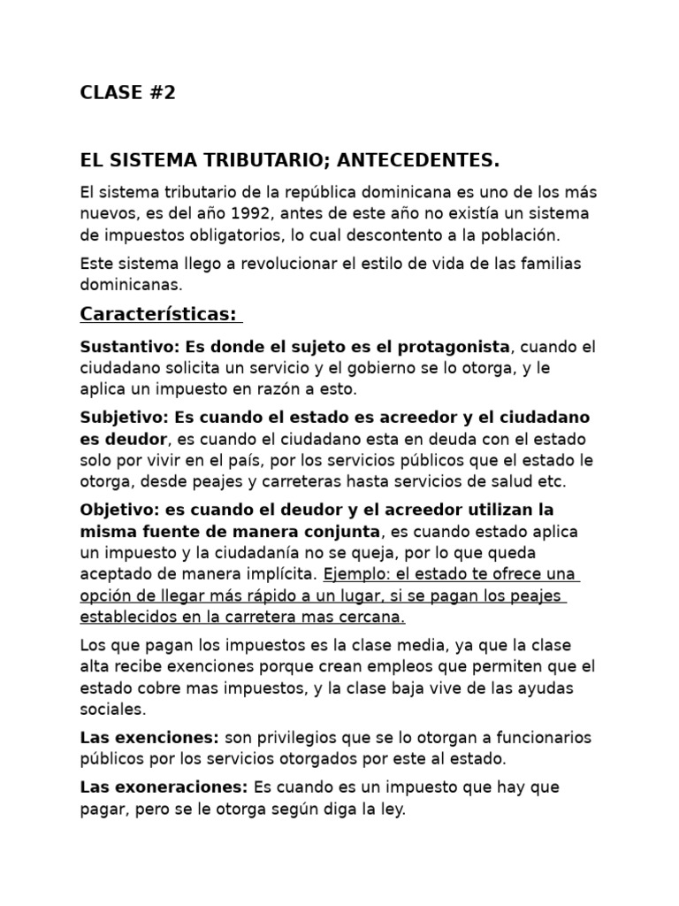 El Sistema Tributario | PDF | Turismo | Impuestos