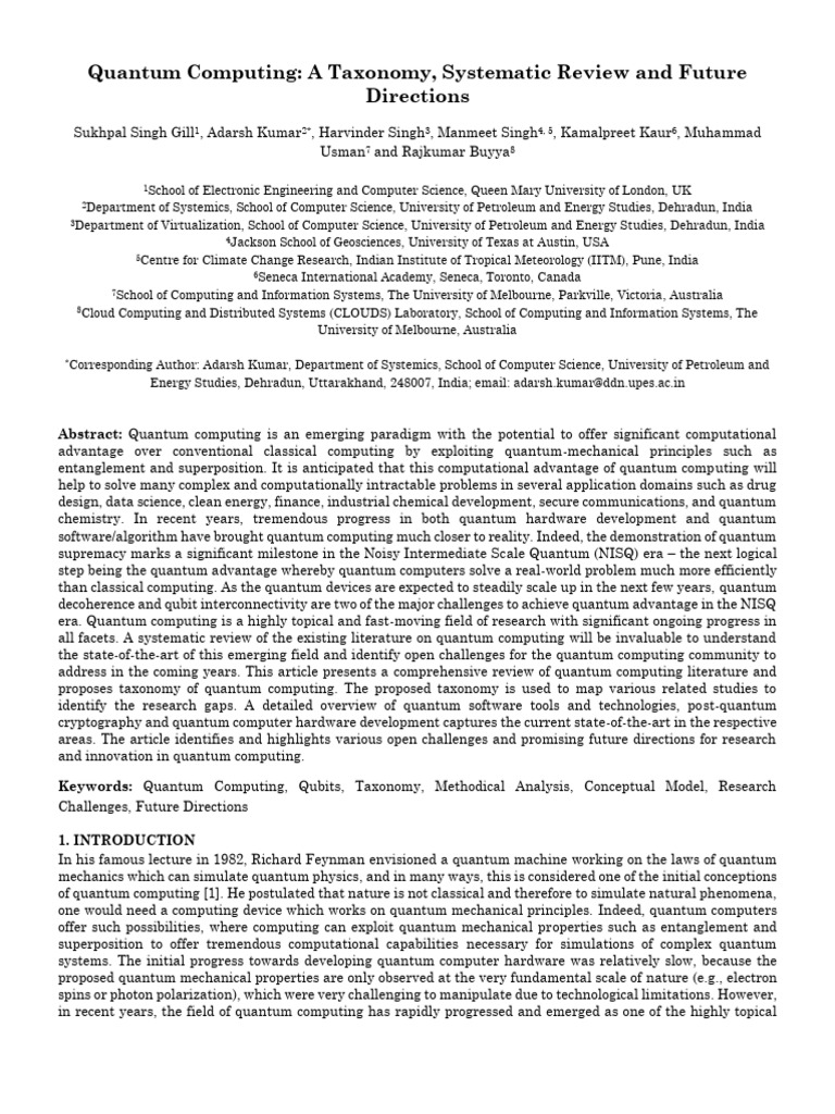 paper 3 | PDF | Quantum Computing | Computing