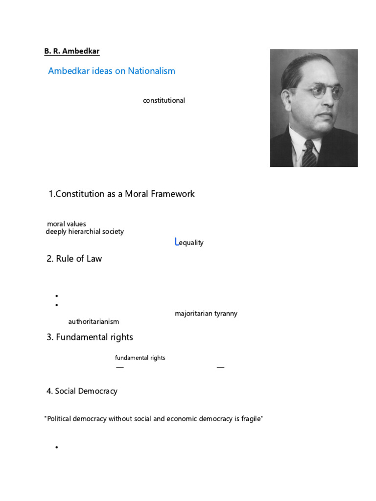 class notes BR Ambedkar | PDF | Socialism | Marxism