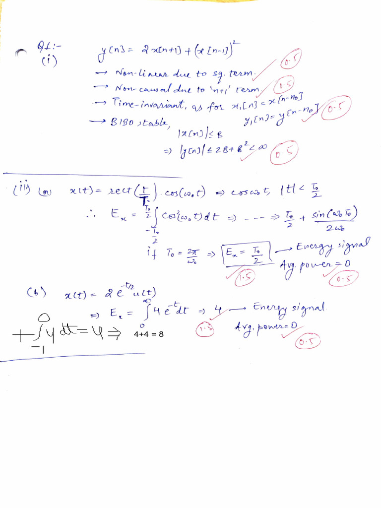 SnS Endsem Exam 25-26 Solution | PDF