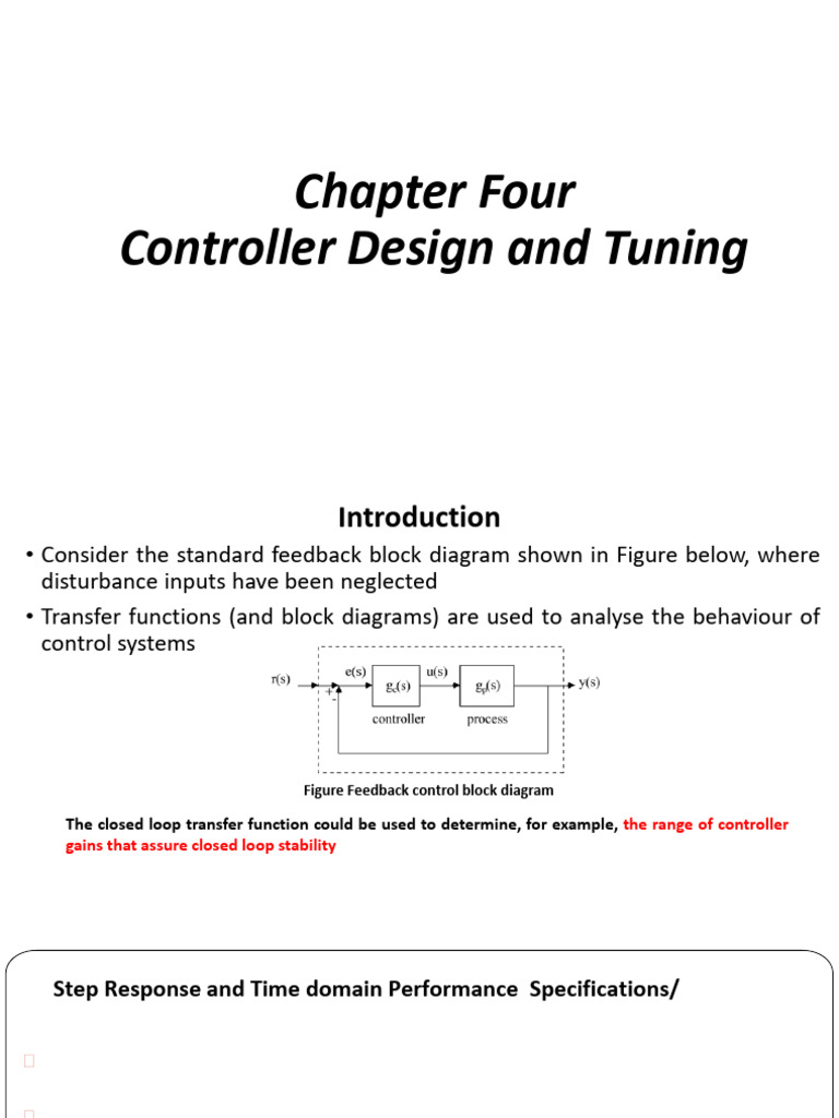 Chapter 4 Controller Design and Tuning | PDF | Control Theory | Applied ...