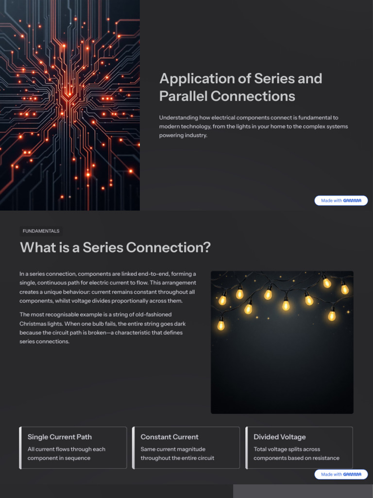 Application of Series and Parallel Connections (1) | PDF | Series And ...