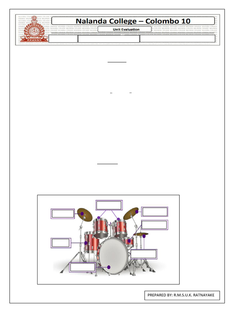 G10 Ut 16 Drum Kit | PDF